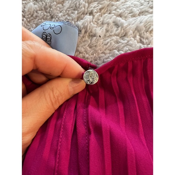 Women's CeCe 3/4 Sleeve Maroon Dress Shirt Size XL - Picture 6 of 6